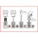 Boring Tool Set, studs KS TOOLS 150.1305