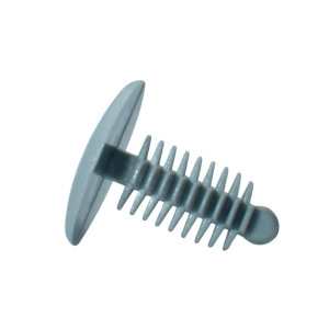 370483A Plastic Fir Tree Trim Clip (GREY) 7mm, dimensions 6&times;8&times;1cm