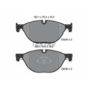 Brake Pad Set, disc brake TEXTAR 2504501