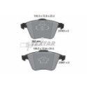 Brake Pad Set, disc brake TEXTAR 2376302