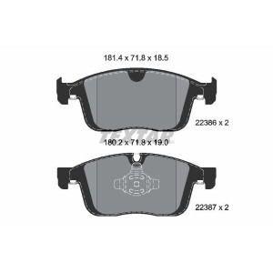 Piduriklotsi komplekt,ketaspidur TEXTAR 2238601