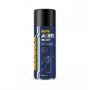 9674 Acryl Paint black 400ml MANNOL