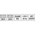 YT-83060 akulaadija 12/24V 20/600AH käivitusabiga