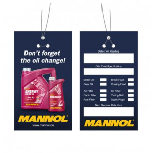 Этикетка замены масла MN1801 Oil Service Sticker MANNOL