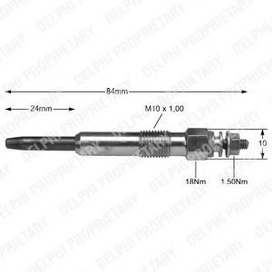 Glow Plug DELPHI HDS355