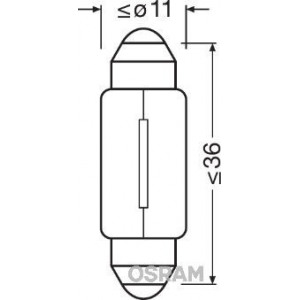 Polttimo, sisävalo OSRAM 6461