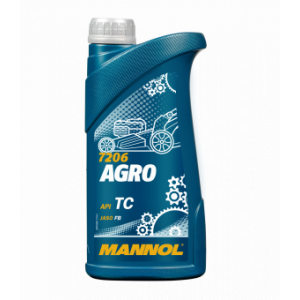 Kahetaktiline poolsünteetiline õli MANNOL Agro 1L