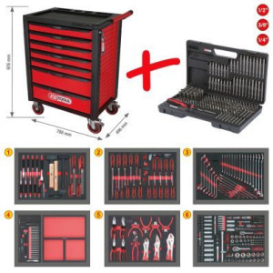 Тележка для инструмента KS TOOLS 826.7598