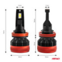 LED esitule pirnid H8/H9/H11 90W X3 Series Canbus AMiO