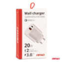 Seina kiirlaadija USB+USB-C 20W 230V PCH PRO-09