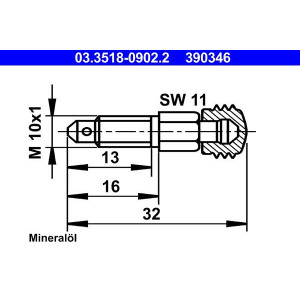 Breather Screw/Valve ATE 03.3518-0902.2