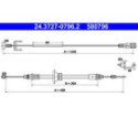 Cable Pull, parking brake ATE 24.3727-0796.2