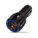 USB kiirlaadija12-24V 3,1A must