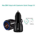 USB kiirlaadija12-24V 3,1A must