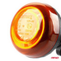 Vilkur 18LED toru külge FLAT R65 R10 12/24V Amio