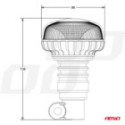 Vilkur 18LED toru külge FLEX FLAT R65 R10 12/24V Amio