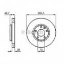 Brake Disc BOSCH 0986479B69