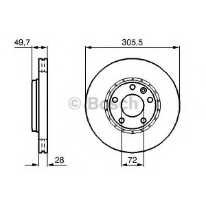 Brake Disc BOSCH 0986479B69