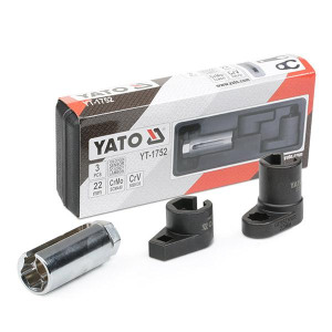YT-1752 Oxygen Sensor Socket Set 3pcs YATO
