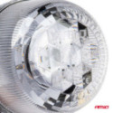 Vilkur 24LED 12/24V valge klaasiga magnetiga Amio