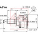 Joint Kit, drive shaft ASVA SZ-802A42
