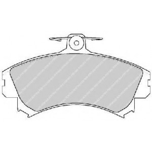 Комплект тормозных колодок, дисковый тормоз FERODO FDB1738