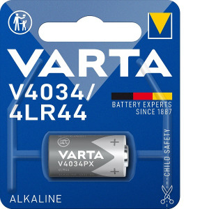 VARTA V4034PX/476A Alkaline 6,0V 100mAh puldipatarei ( mõõdud d13x25.2 mm )