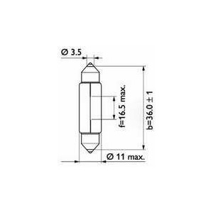 202198 C5W Long Life 24V 5W 11x38 SV8,5