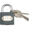TOYA 77500 Brass Padlock 50 mm, 3 Keys