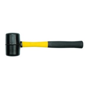 33535 Rubber mallet with fibreglass+pvc handle - Vorel 370G