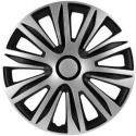 Колпаки на колеса (комплект 4тк) NARDO-15 silver & black