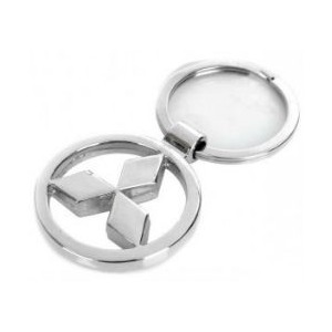 Mitsubishi Keychain | Chrome Metal