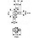 Лампа накаливания MF2 24V 1.2W BX8,5d 10tk green SCT