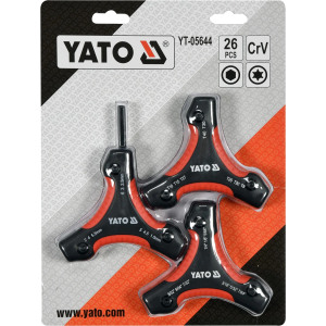 YT-05644 Allen key set 3pcs 26-osa YATO