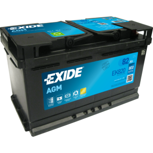 Стартерная аккумуляторная батарея EXIDE EK820