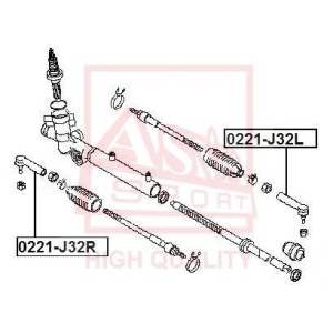 Tie Rod End ASVA 0221-J32L