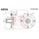 Pyörän napa ASVA HYWH-005