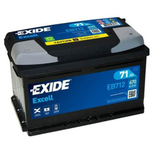 Стартерная аккумуляторная батарея EXIDE EB712